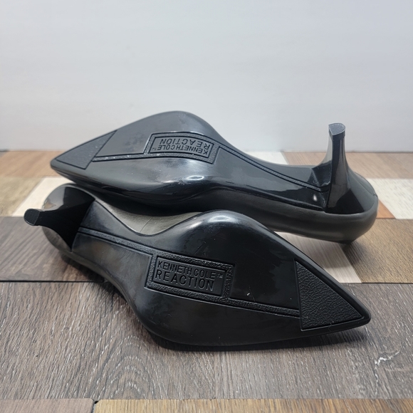 Women's 5.5M Grey Pointed Toe Mid Heels - Picture 4 of 6